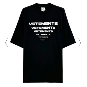 VETEMENTS 베트멍 세븐 레터링 반팔티