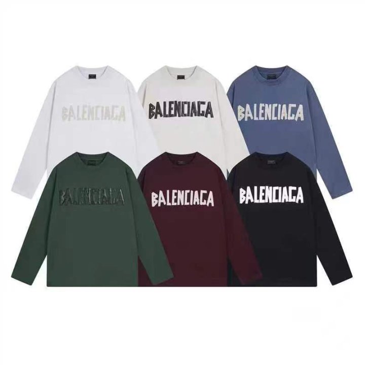 BALENCIAGA 발렌시아가 23151 뉴 테이프 타입 구제 워싱 롱 슬리브