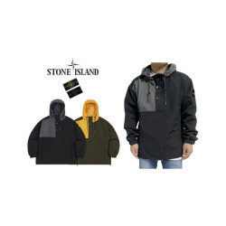 Stone Island  스톤아일랜드 매쉬 배색 후드 아노락 (수입국내배송)