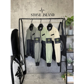 Stone Island 스톤아일랜드 배색 블루종 자켓