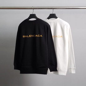 BALENCIAGA 발렌시아가 오렌지로고 코튼 맨투맨