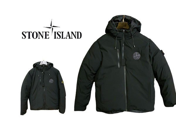 Stone Island 스톤아일랜드 원형패치 후드 헤비패딩