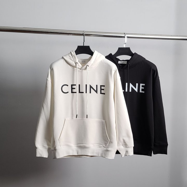  CELINE 셀린느 베이직로고 코튼 후드티