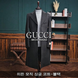 GUCCI 구찌 히든 모직 싱글 코트