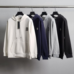 STONE ISLAND 스톤아일랜드 자수사각 코튼 후드티