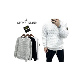 STONE ISLAND 스톤아일랜드 퀄팅 다이아 맨투맨