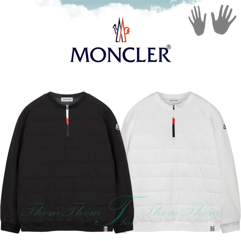 MONCLER 몽클레어 삼색 지퍼 패딩 맨투맨 (2컬러)