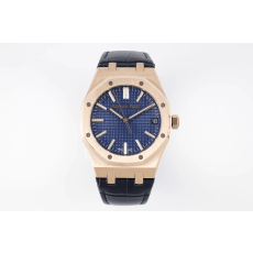 AUDEMARS PIGUET  오데마피게 로얄오크 50주년 한정판 금통 청판 가죽밴드 41mm 15510