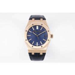 AUDEMARS PIGUET  오데마피게 로얄오크 50주년 한정판 금통 청판 가죽밴드 41mm 15510