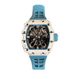 RICHARD MILLE 리차드밀 라파엘 나달 화이트 블루 러버밴드 RM35-03