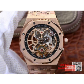 AUDEMARS PIGUET   오데마피게 로얄오크 Extra-Plate 스켈레톤 뚜르비옹 로즈골드