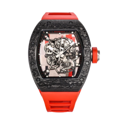 RICHARD MILLE 리차드밀 블랙 카본 뚜르비옹 러버밴드 레드 RM-055 (2color)