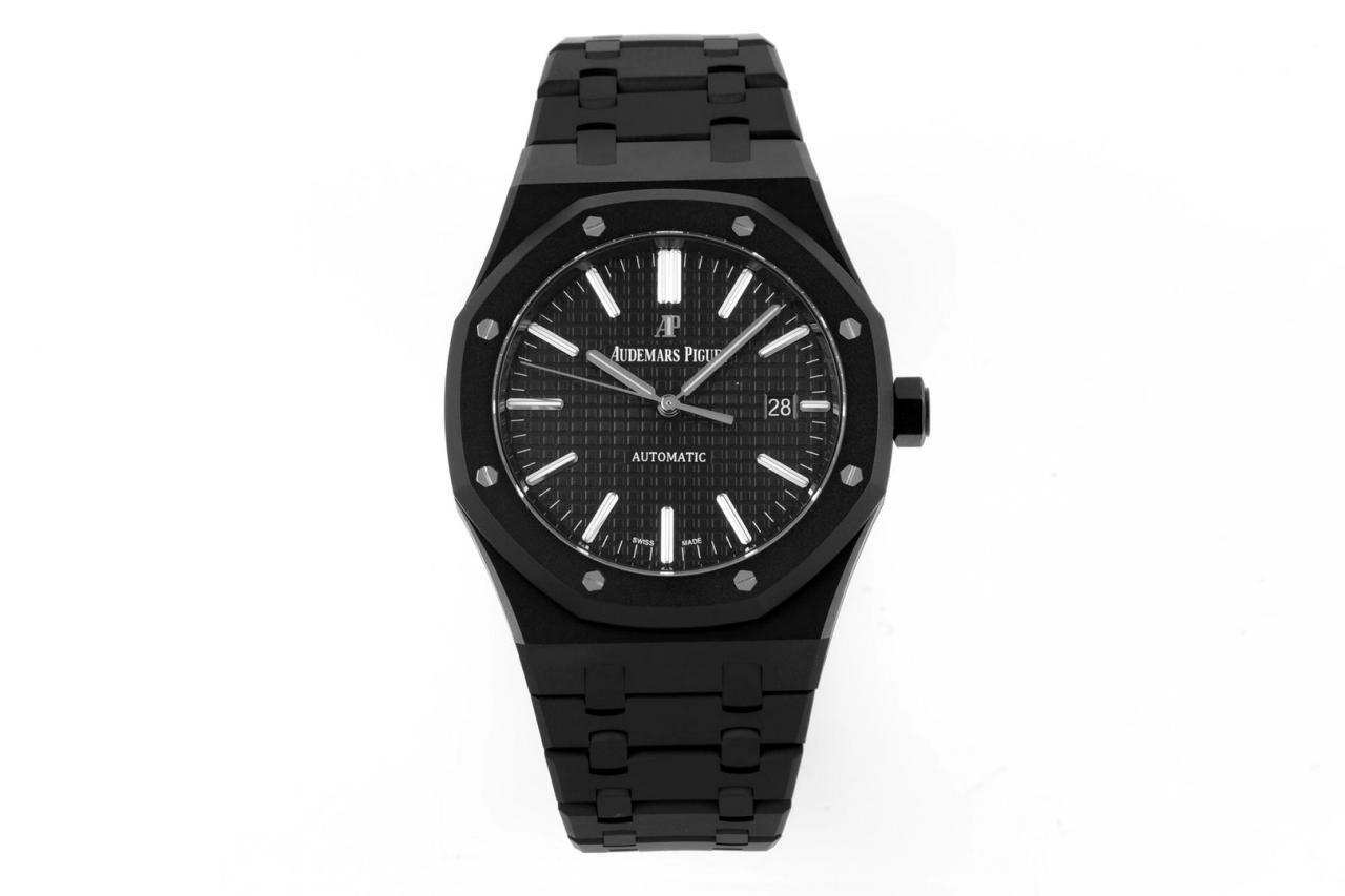 AUDEMARS PIGUET  오데마피게 로얄오크 15400 검판 블랙 DLC 15400