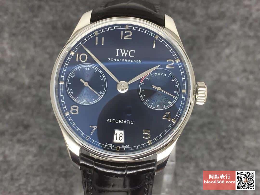 IWC 아이더블유씨 포르투기저 오토매틱 스틸 블루다이얼