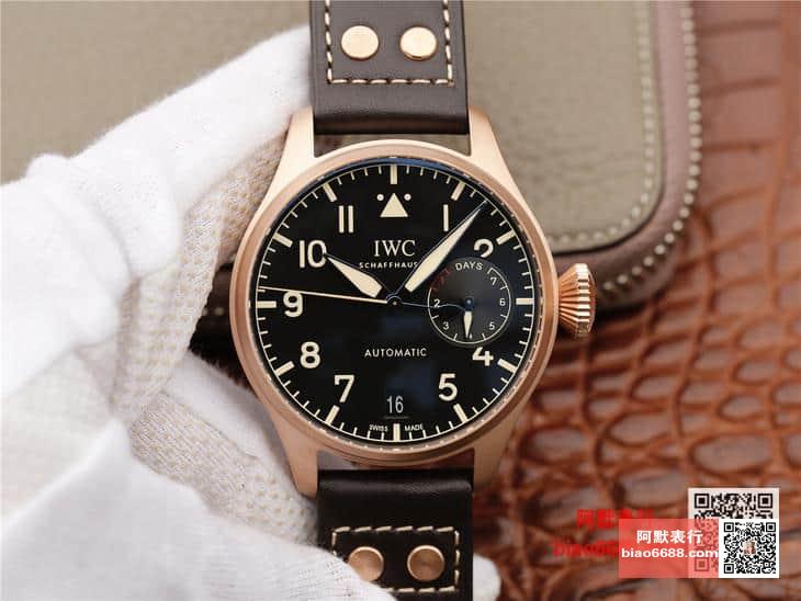 IWC 아이더블유씨 파일럿 오토매틱 헤리티지 로즈골드 블랙다이얼