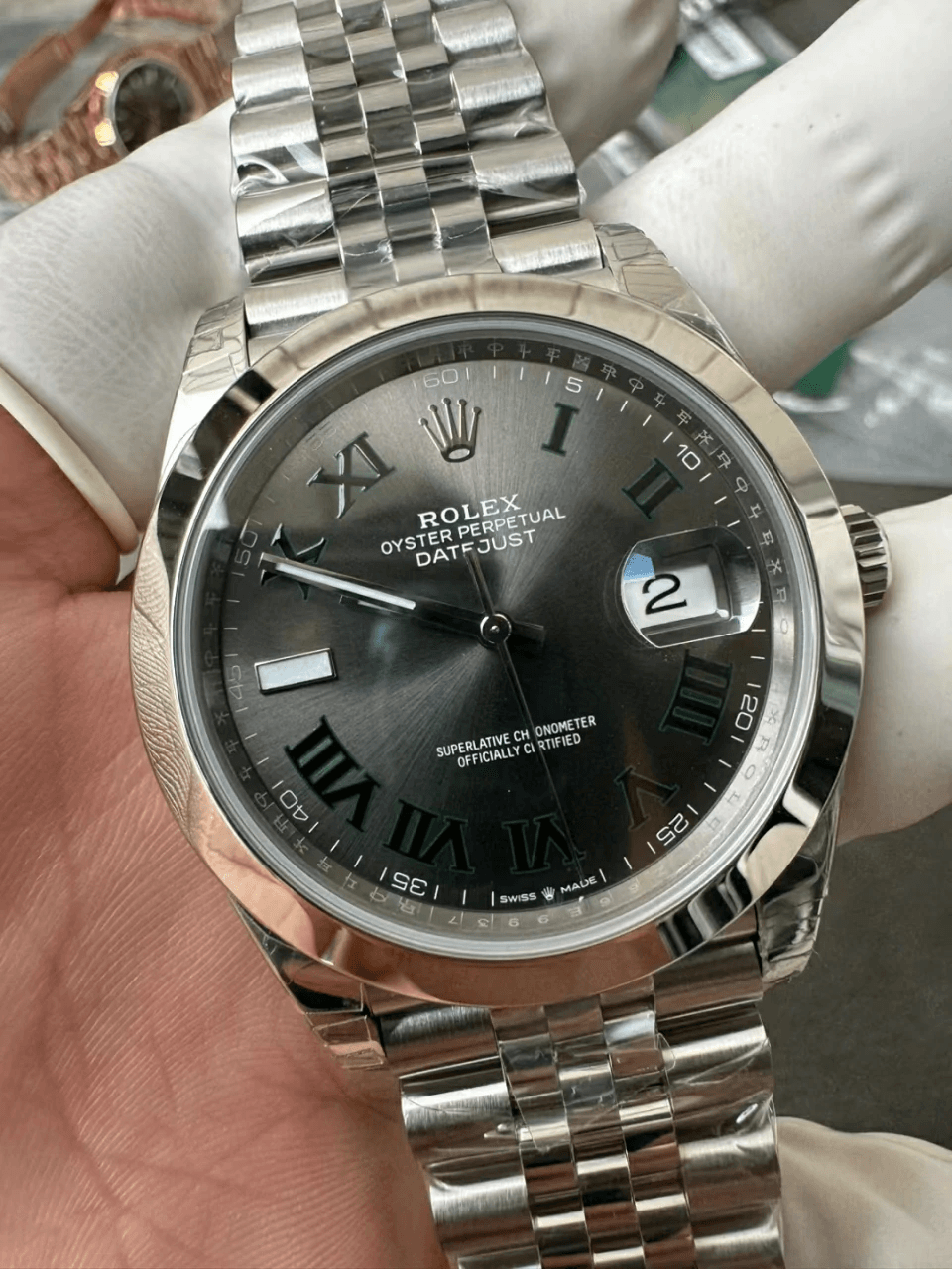 ROLEX 로렉스 데이저스트 윔블던 돔 베젤 41mm 126330