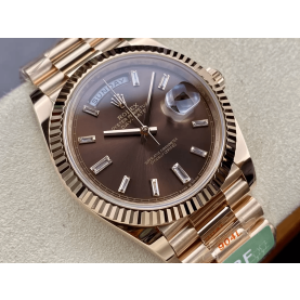 ROLEX 로렉스 데이데이트 브라운 다이아 다이얼 로즈골드 10P 40mm