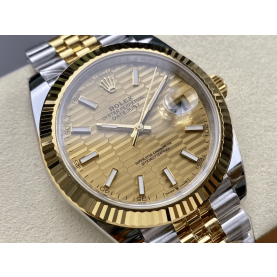 ROLEX 로렉스 데이저스트 샴폐인 와플 다이얼 콤비 쥬빌레 41mm