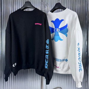 CHROME HEARTS 크롬하츠 블루 기모 맨투맨