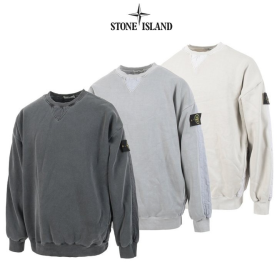 STONE ISLAND 스톤아일랜드 피그먼트 퀄팅 맨투맨