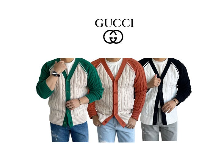 GUCCI 구찌 꽈배기 가디건