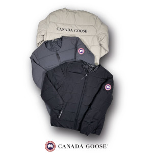 CANADA GOOSE 캐나다구스 클래식 와팬 워시드 나일론 라운드넥 라이트 필 자켓