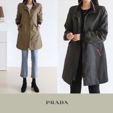 PRADA 프라다 24FW 나일론 우븐 사파리 자켓