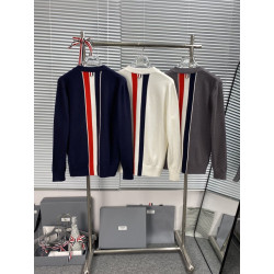 THOM BROWNE 톰브라운 백 스트라이프 클래식 V넥 가디건