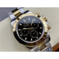 ROLEX 로렉스 데이토나 블랙 다이얼 옐로우 골드 콤비 m116503