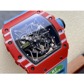 RICHARD MILLE 리차드밀 라파엘 나달 레드 카본 블루 밴드 RM35-02