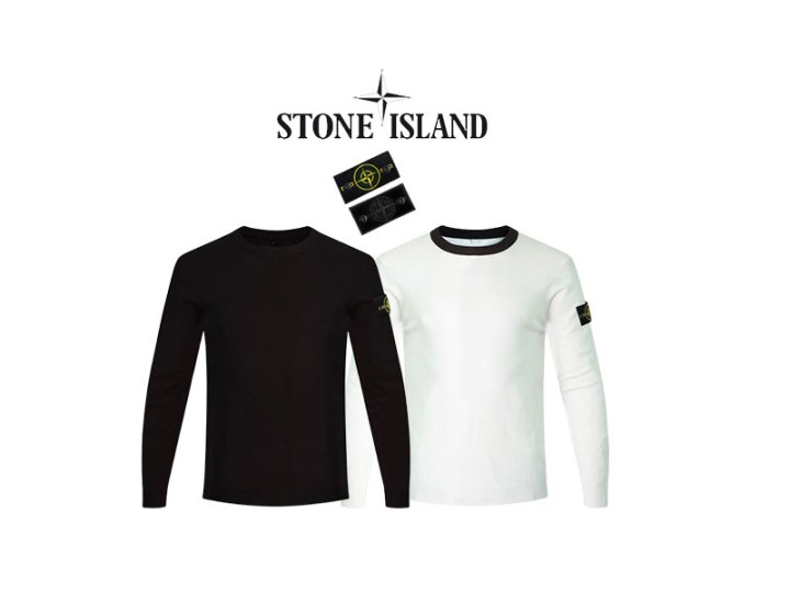 STONE ISLAND 스톤아일랜드 캐시 등배색 캐시 니트