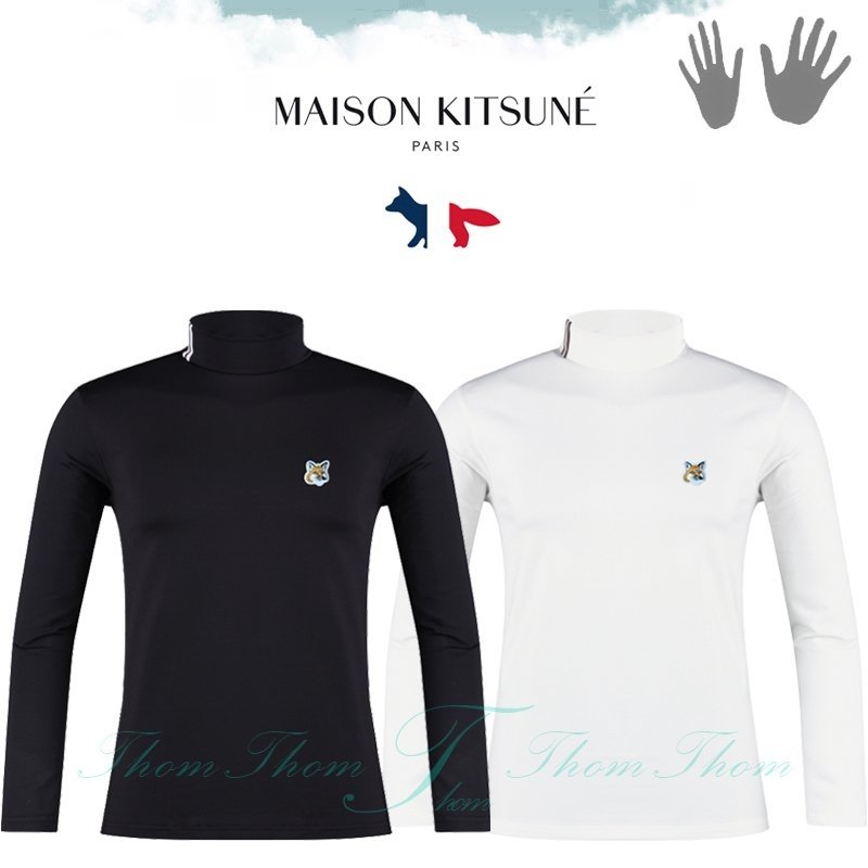 MAISON KITSUNE 메종키츠네 투티 기모 하프 폴라