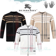 BURBERRY 버버리 체크 니트 집업