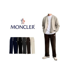 MONCLER 몽클레어 캐시 골덴 와이드 밴딩 팬츠