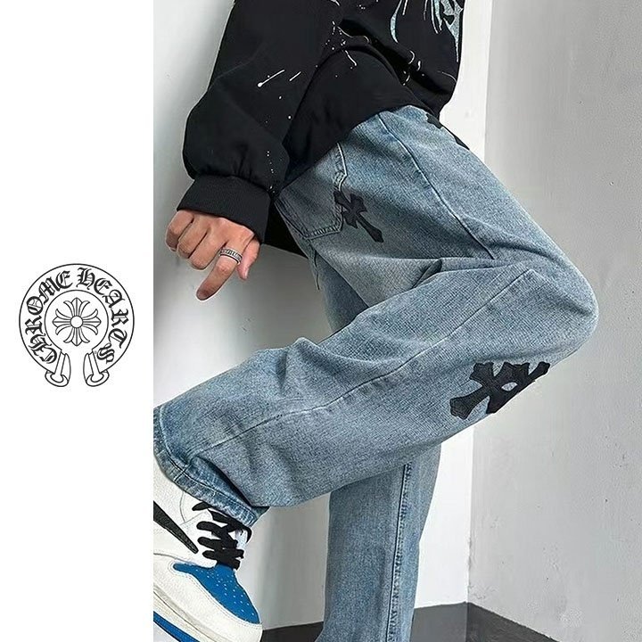 CHROME HEARTS 크롬하츠 십자가 데님진