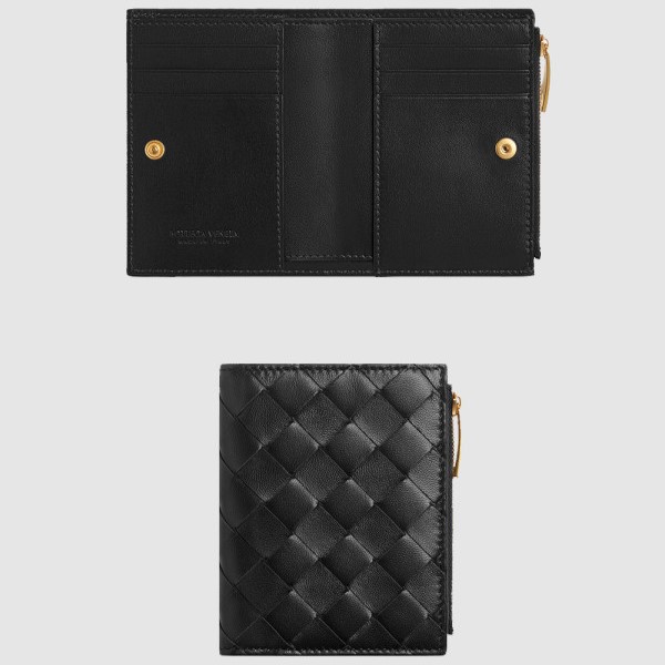 45위 BOTTEGA VENETA 보테가베네타 스몰 인트레치아토 폴더형 지퍼 지갑 742330 3COLOR