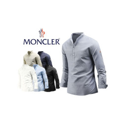 MONCLER 몽클레어 옥스포드 반오픈 셔츠