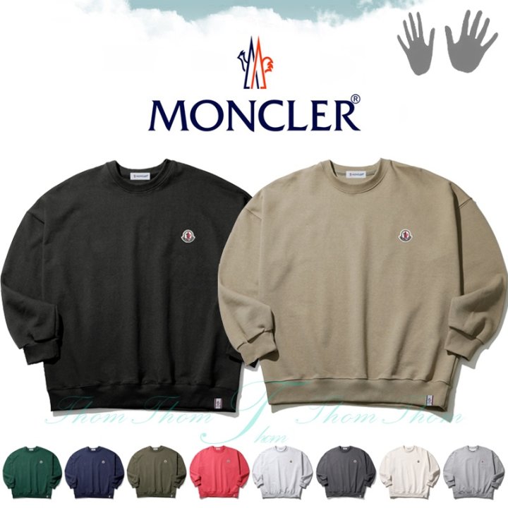 MONCLER 몽클레어 헤비 쭈리 빅 오버핏 맨투맨