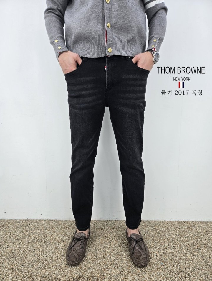 THOM BROWNE 톰브라운 슬림 청바지