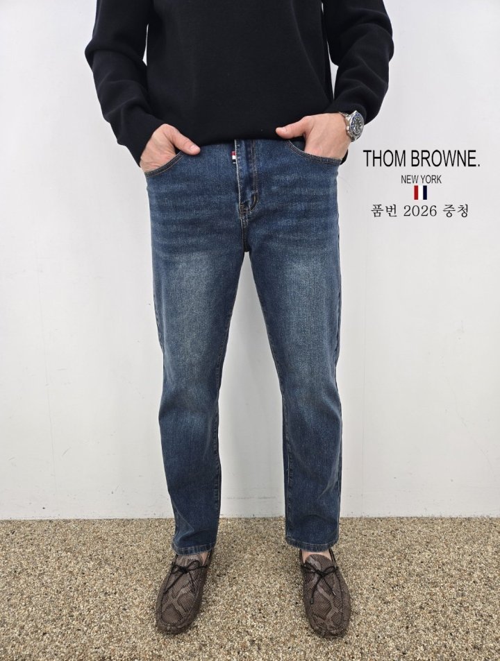 THOM BROWNE 톰브라운 슬림 청바지