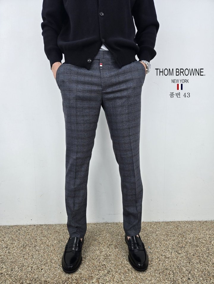 THOM BROWNE 톰브라운 체크 슬렉스