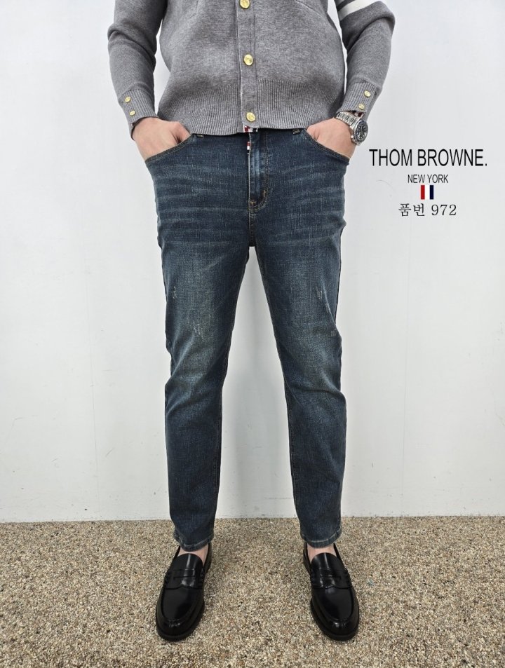 THOM BROWNE 톰브라운 슬림 청바지