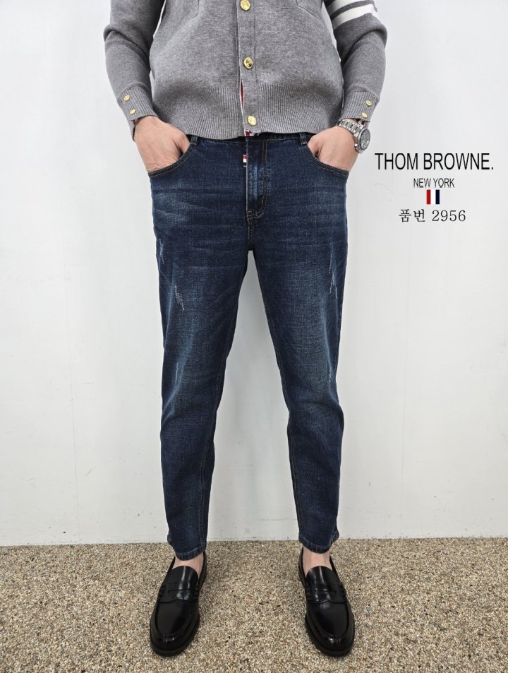 THOM BROWNE 톰브라운 슬림 청바지