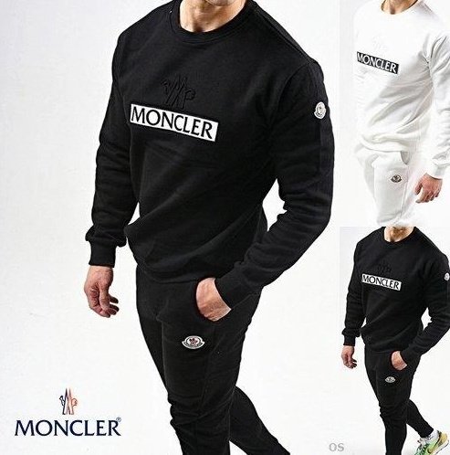 MONCLER 몽클레어 엠보 포인트 맨투맨 세트