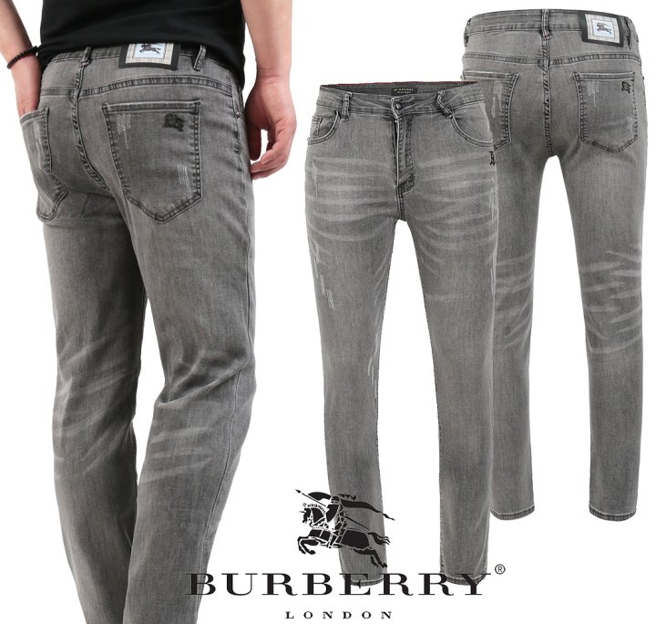 BURBERRY 버버리 블랙스틸 그레이워싱 슬림진