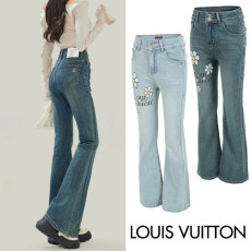 ●1월 판매 18위● LOUIS VUITTON 루이비통 스틸로고 플라워 프린팅 부츠컷