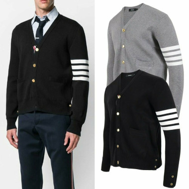 THOM BROWNE 톰브라운 톰브라운 사선 골드버튼 울 가디건