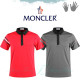 MONCLER 몽클레어 배색 삼선 카라 반팔