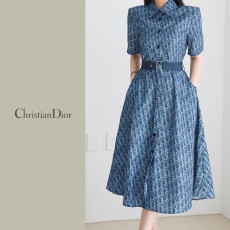DIOR 디올 데님 원피스 벨트포함