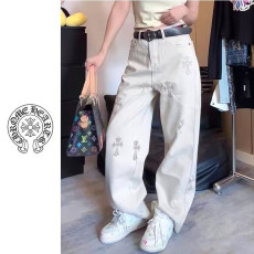 CHROME HEARTS 크롬하츠 십자가 베이지 팬츠